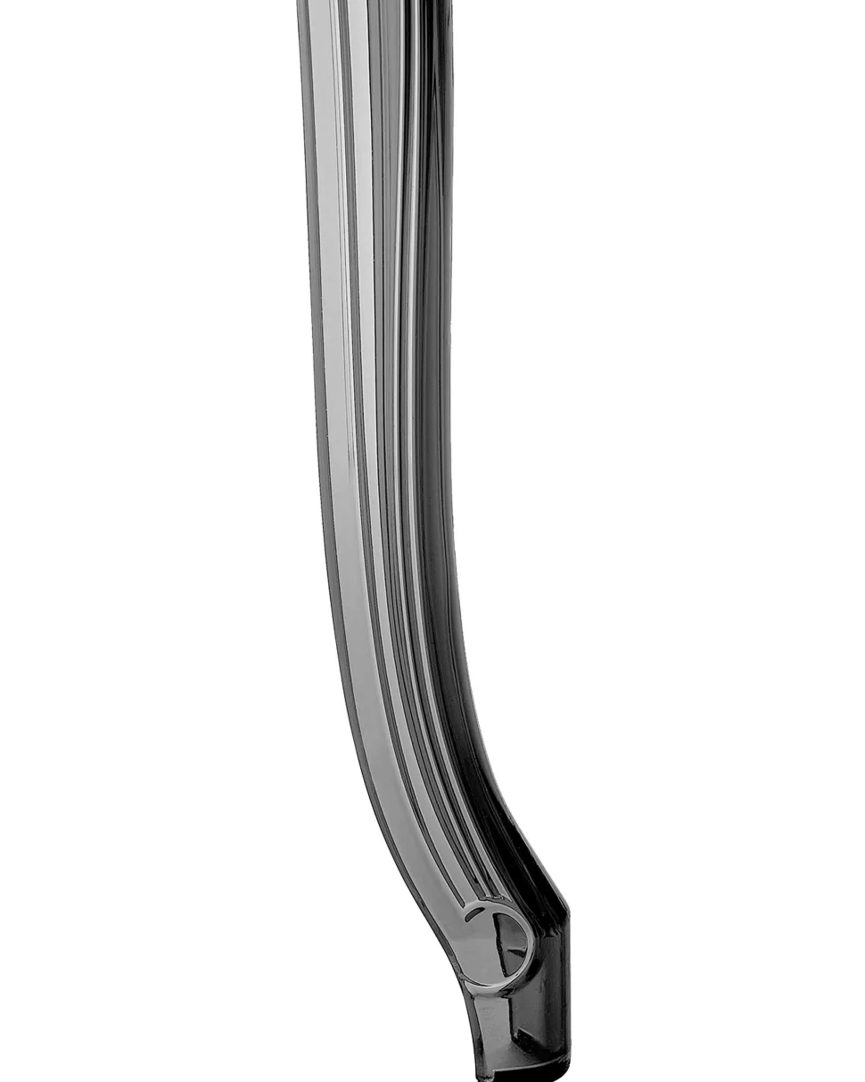 Esszimmerstuhl Kunststoff Transparent Schwarz 2Er Set Vermont Ii