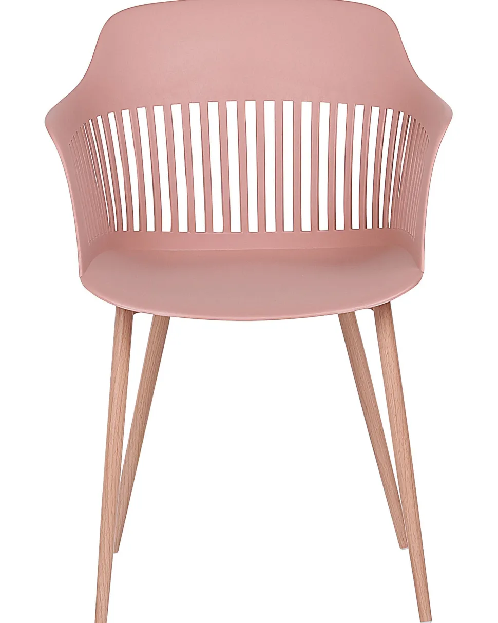 Esszimmerstuhl Kunststoff Rosa 2Er Set Bereca