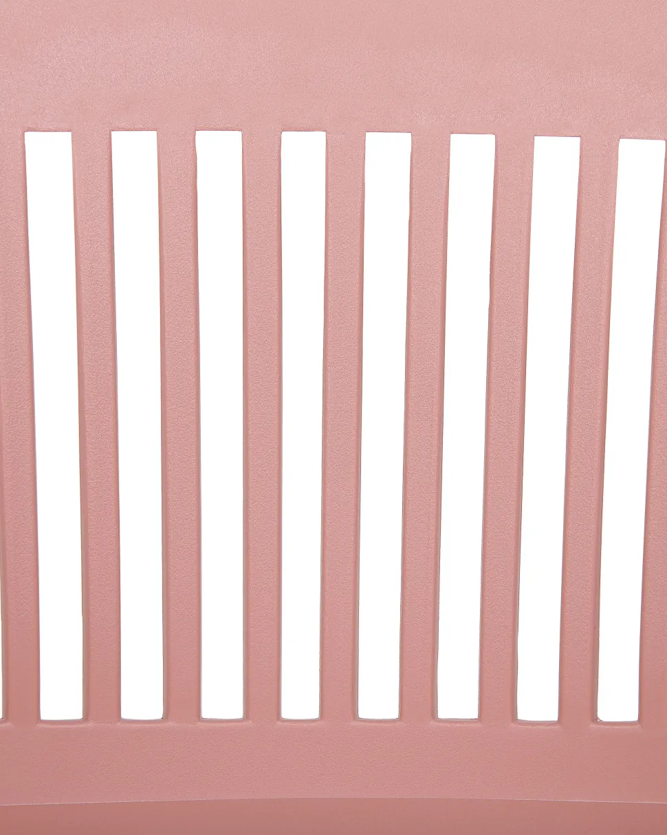 Esszimmerstuhl Kunststoff Rosa 2Er Set Bereca