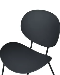 Esszimmerstuhl Kunststoff Schwarz 2Er Set Shonto