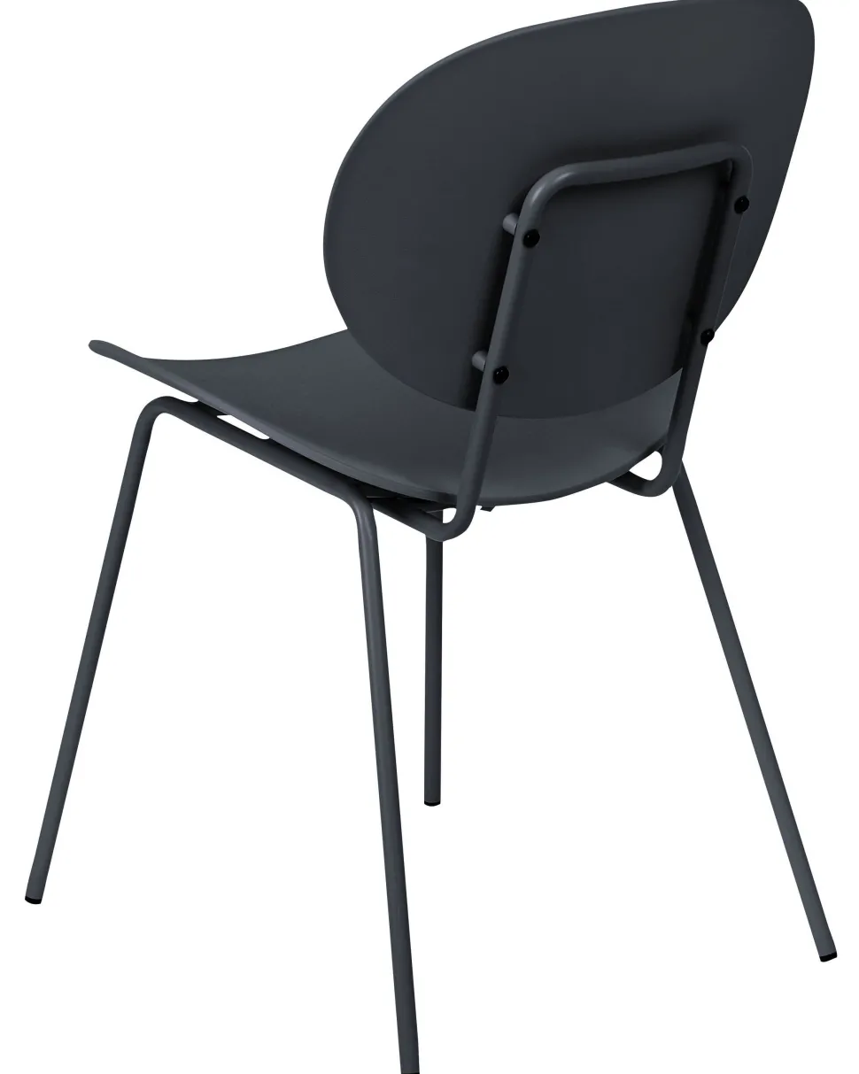 Esszimmerstuhl Kunststoff Schwarz 2Er Set Shonto
