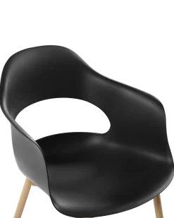Esszimmerstuhl Kunststoff Schwarz 2Er Set Utica