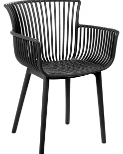 Esszimmerstuhl Kunststoff Schwarz 4Er Set Pesaro
