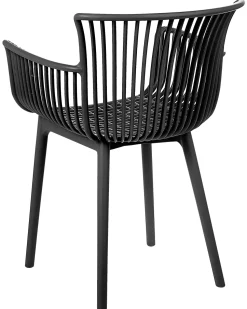 Esszimmerstuhl Kunststoff Schwarz 4Er Set Pesaro