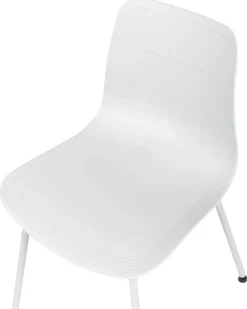 Esszimmerstuhl Kunststoff Weis 2Er Set Loomis