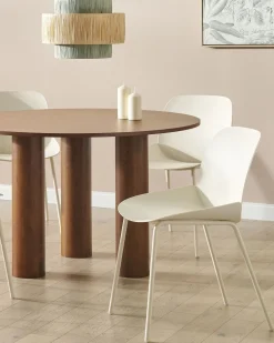 Esszimmerstuhl Kunststoff Beige 2Er Set Milaca