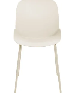 Esszimmerstuhl Kunststoff Beige 2Er Set Milaca