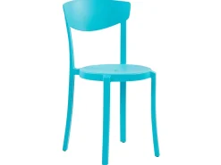 Esszimmerstuhl Kunststoff Blau 2Er Set Vieste