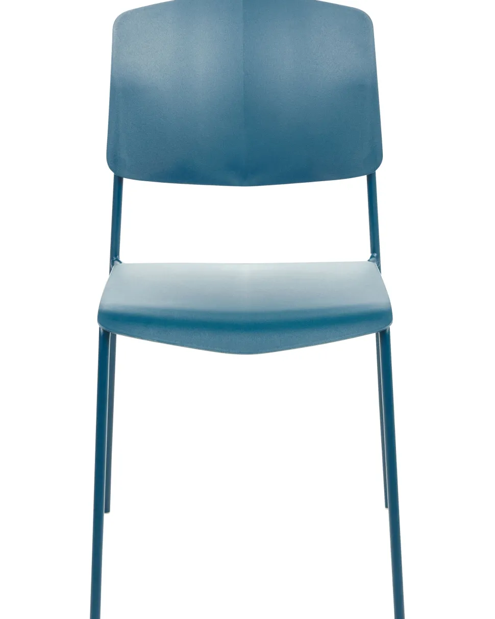 Esszimmerstuhl Kunststoff Blau 4Er Set Astoria