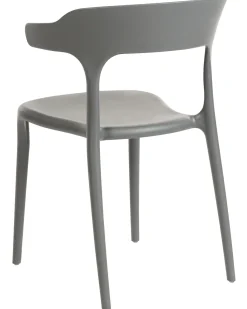 Esszimmerstuhl Kunststoff Grau 8Er Set Gubbio