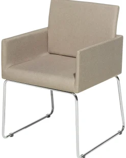 Esszimmerstuhl Polsterbezug Beige 2Er Set Gomez