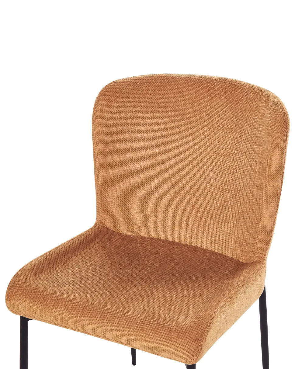 Esszimmerstuhl Polsterbezug Orange 2Er Set Ada