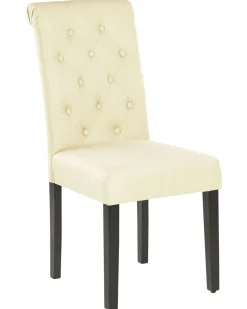 Esszimmerstuhl Polsterbezug Creme 2Er Set Velva