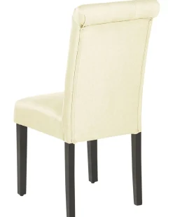 Esszimmerstuhl Polsterbezug Creme 2Er Set Velva