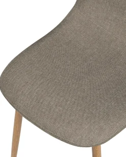 Esszimmerstuhl Polsterbezug Braun 2Er Set Bruce