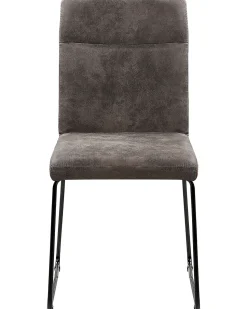 Esszimmerstuhl Polsterbezug Dunkelgrau 2Er Set Nevada