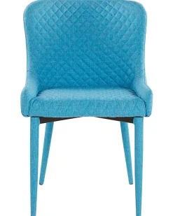 Esszimmerstuhl Polsterbezug Blau 2Er Set Solano
