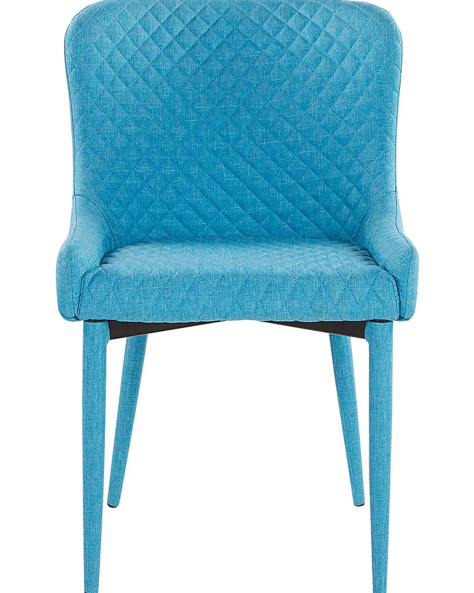 Esszimmerstuhl Polsterbezug Blau 2Er Set Solano
