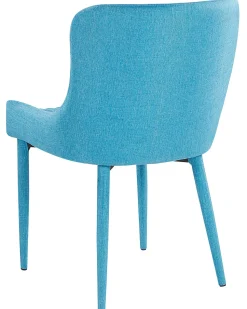 Esszimmerstuhl Polsterbezug Blau 2Er Set Solano