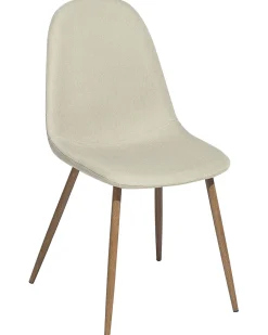 Esszimmerstuhl Polsterbezug Beige 2Er Set Bruce