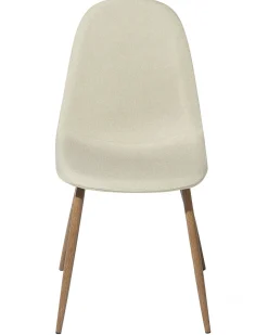Esszimmerstuhl Polsterbezug Beige 2Er Set Bruce