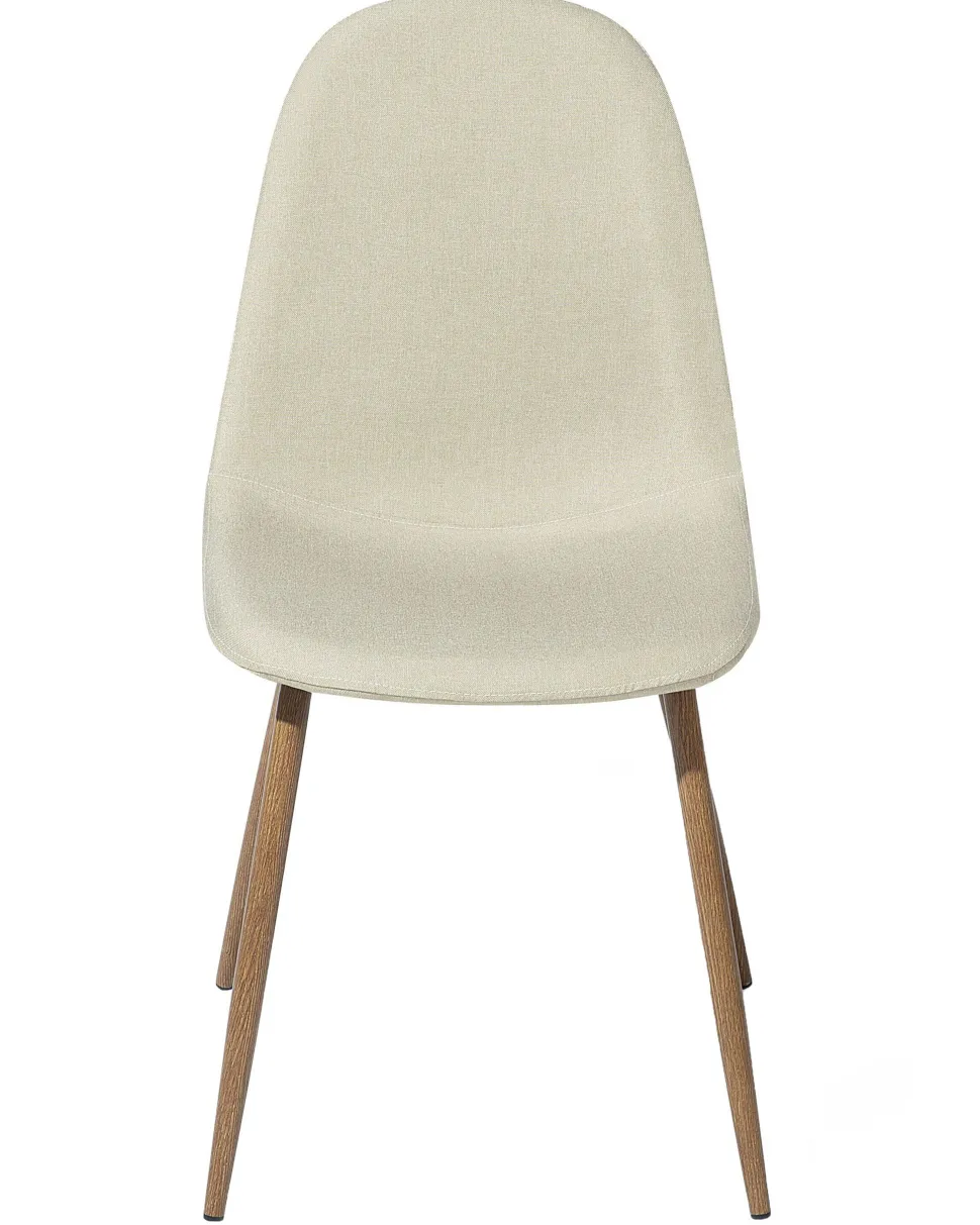 Esszimmerstuhl Polsterbezug Beige 2Er Set Bruce