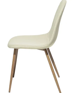 Esszimmerstuhl Polsterbezug Beige 2Er Set Bruce