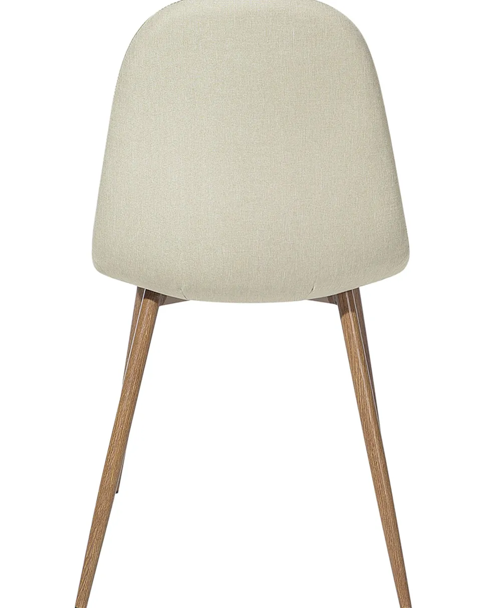 Esszimmerstuhl Polsterbezug Beige 2Er Set Bruce
