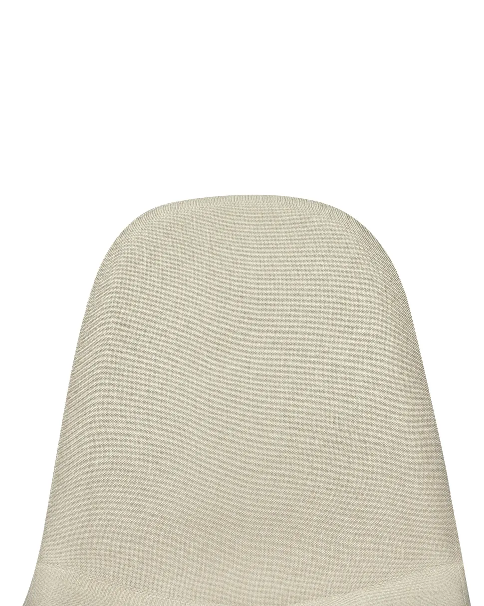 Esszimmerstuhl Polsterbezug Beige 2Er Set Bruce