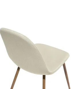 Esszimmerstuhl Polsterbezug Beige 2Er Set Bruce