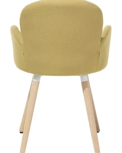 Esszimmerstuhl Polsterbezug Gelb 2Er Set Brookville