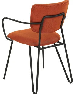 Esszimmerstuhl Polsterbezug Orange 2Er Set Elko