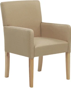 Esszimmerstuhl Polsterbezug Beige Rockefeller