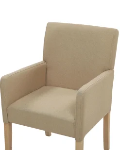 Esszimmerstuhl Polsterbezug Beige Rockefeller