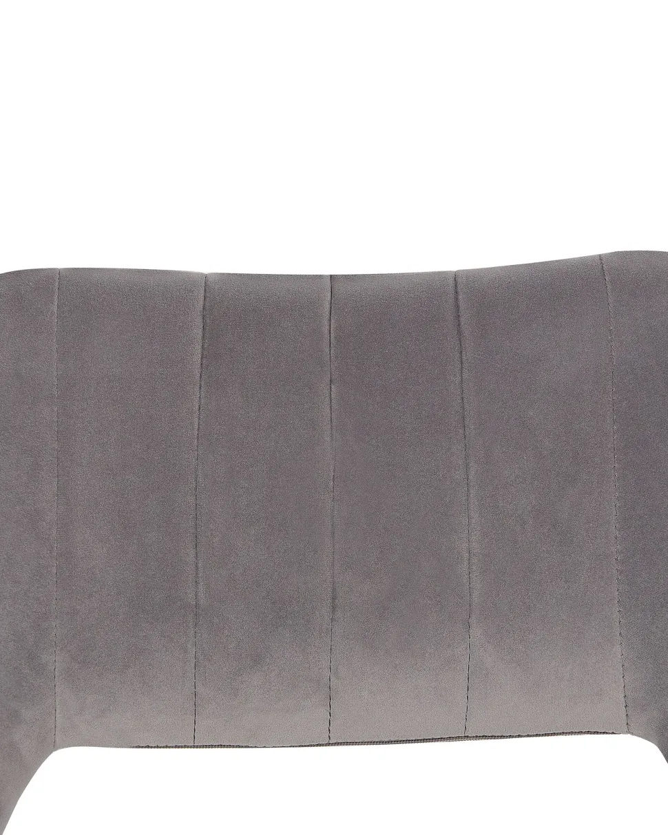 Esszimmerstuhl Samtstoff Grau 2Er Set Ansley