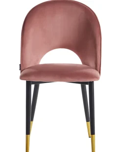 Esszimmerstuhl Samtstoff Rosa 2Er Set Magalia