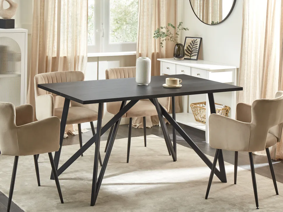 Esszimmerstuhl Samtstoff Taupe 2Er Set Sanilac