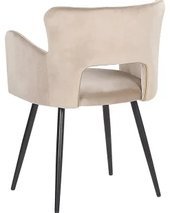 Esszimmerstuhl Samtstoff Taupe 2Er Set Sanilac