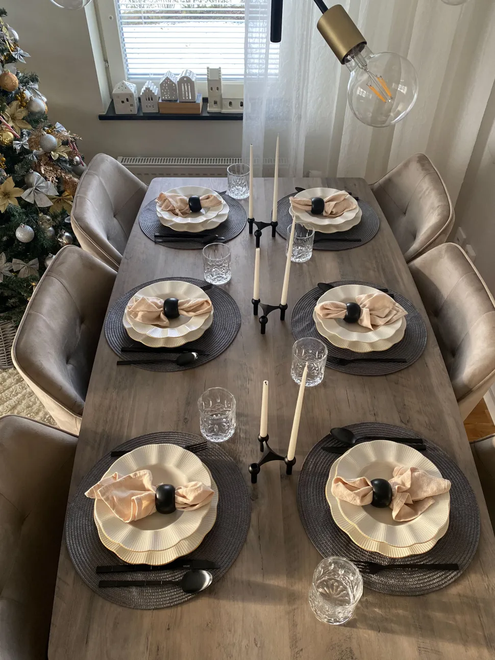 Esszimmerstuhl Samtstoff Taupe 2Er Set Jasmin