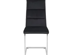 Esszimmerstuhl Samtstoff Schwarz 2Er Set Rockford
