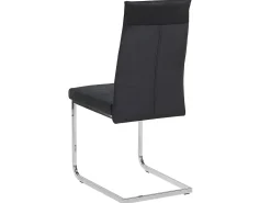 Esszimmerstuhl Samtstoff Schwarz 2Er Set Rockford