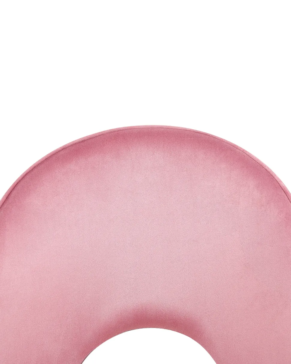 Esszimmerstuhl Samtstoff Rosa 2Er Set Covelo