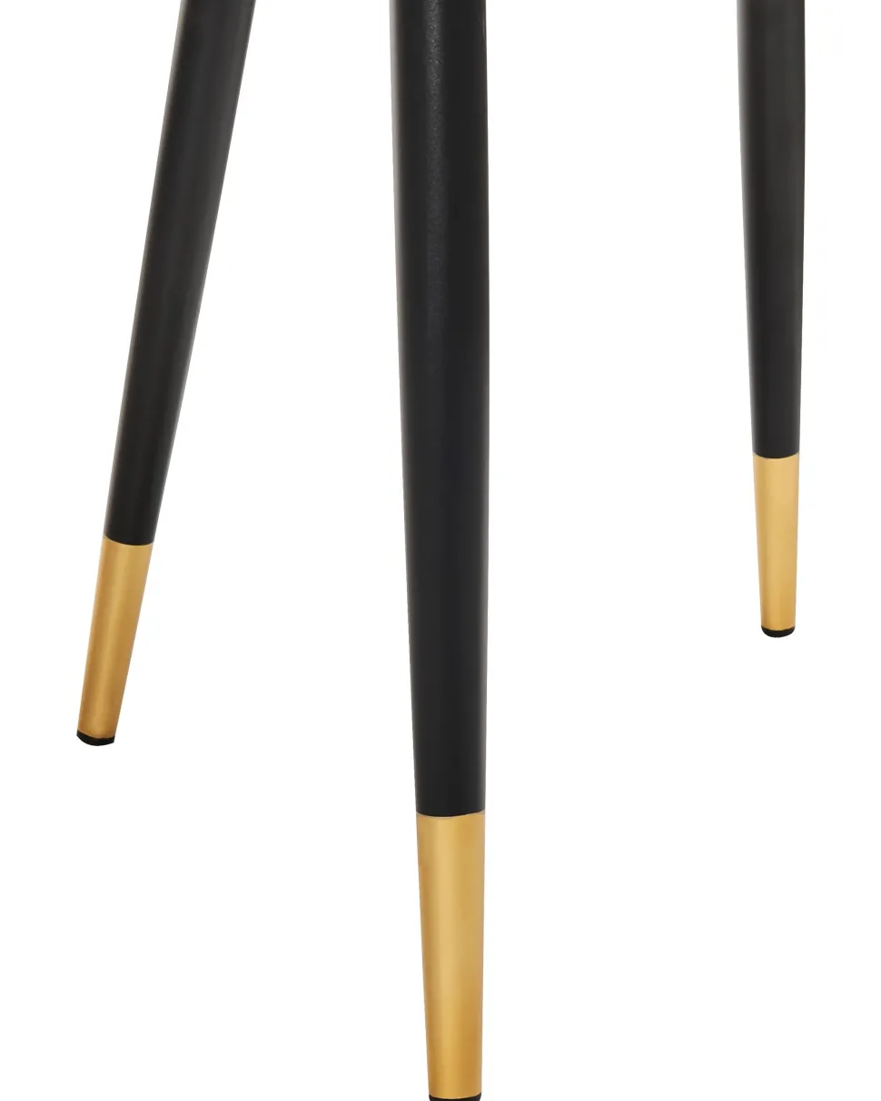 Esszimmerstuhl Samtstoff Schwarz 2Er Set Magalia