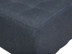 Fabric Chaise Lounge Dark Grey Aberdeen