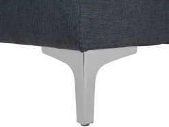 Fabric Chaise Lounge Dark Grey Aberdeen