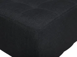 Fabric Chaise Lounge Graphite Grey Aberdeen