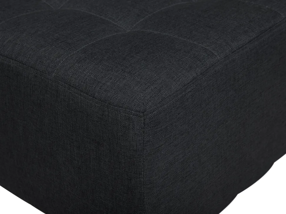 Fabric Chaise Lounge Graphite Grey Aberdeen