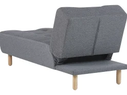 Fabric Chaise Lounge Grey Alsten