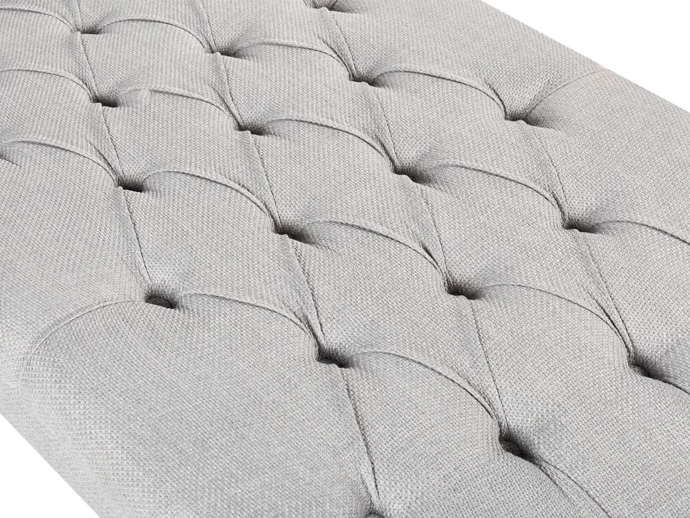 Fabric Chaise Lounge Grey Muret