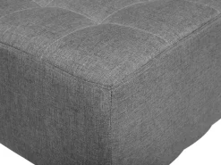 Fabric Chaise Lounge Grey Aberdeen